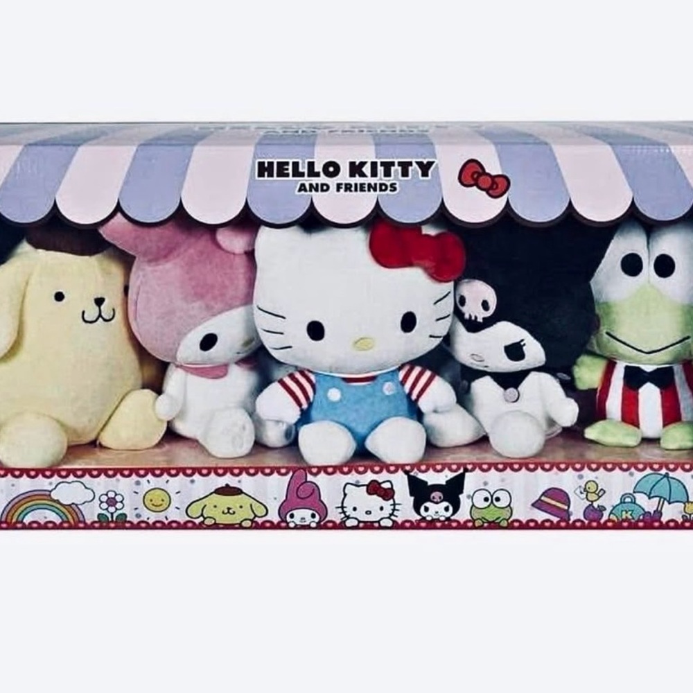 Hello Kitty White and Red Stuffed Animal Plush